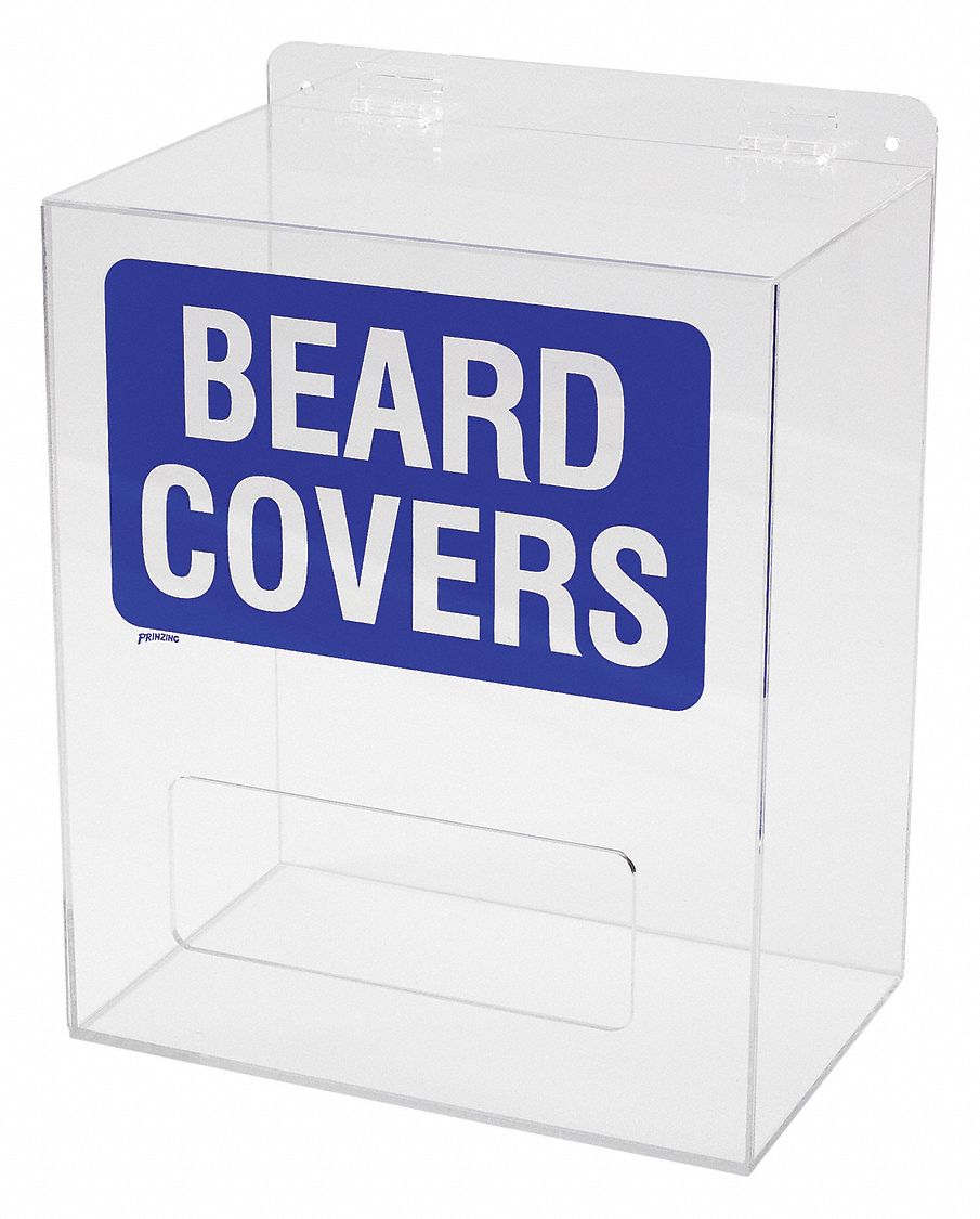 15Y769 - Beard Cover Dispenser Arcylic Clear