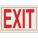 EXIT SIGN, POLYESTER, RECTANGLE, ENGLISH, NOT RETROREFLECTIVE GRADE