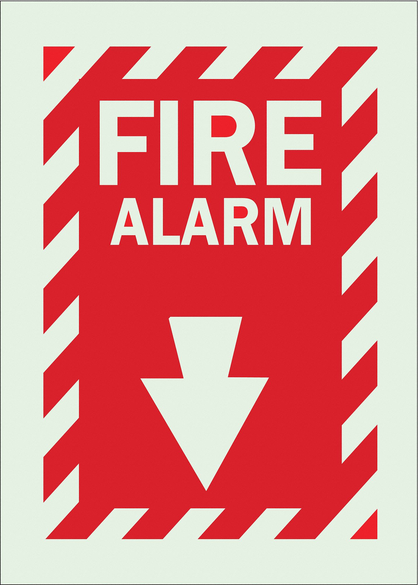 Polyester, Adhesive Sign Mounting, Fire Alarm Sign - 1NK98|80161 - Grainger