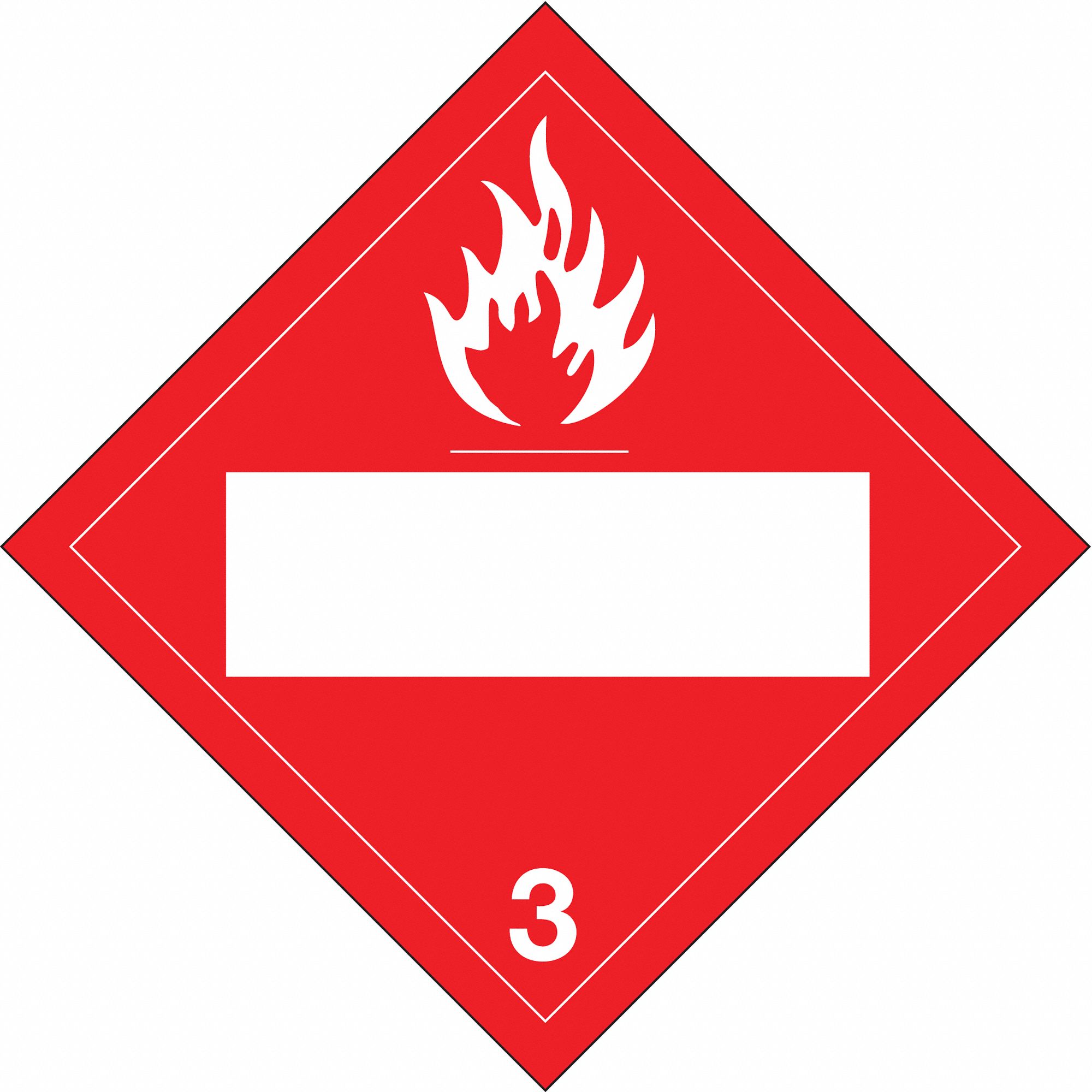 PLAQUE VEHICLE,FLAMME A/RECTANGLE VIERGE