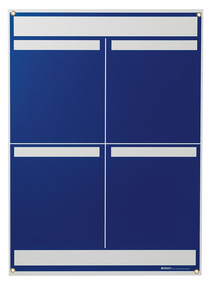 FOUR PANEL LEAN BOARD,34 1/4 IN H