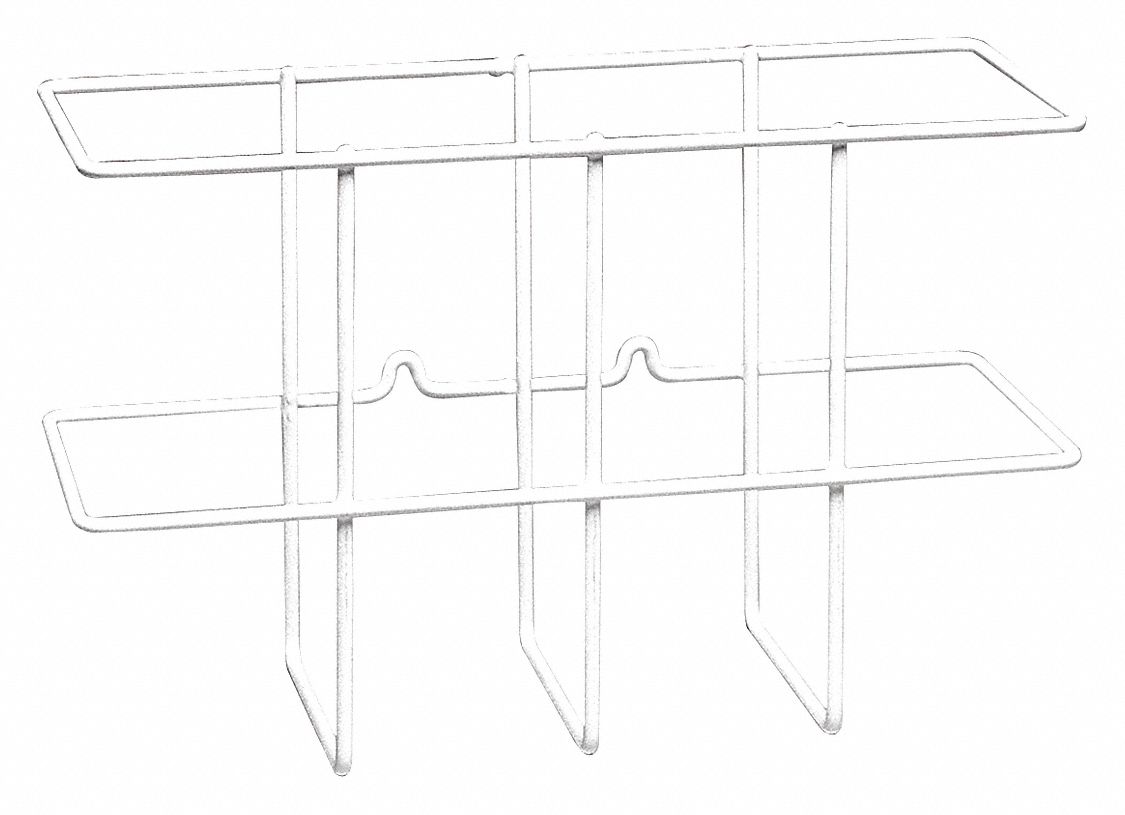 BRADY Binder Holder Wire Rack Only, No Legend, No Text 15Y9232014W Grainger