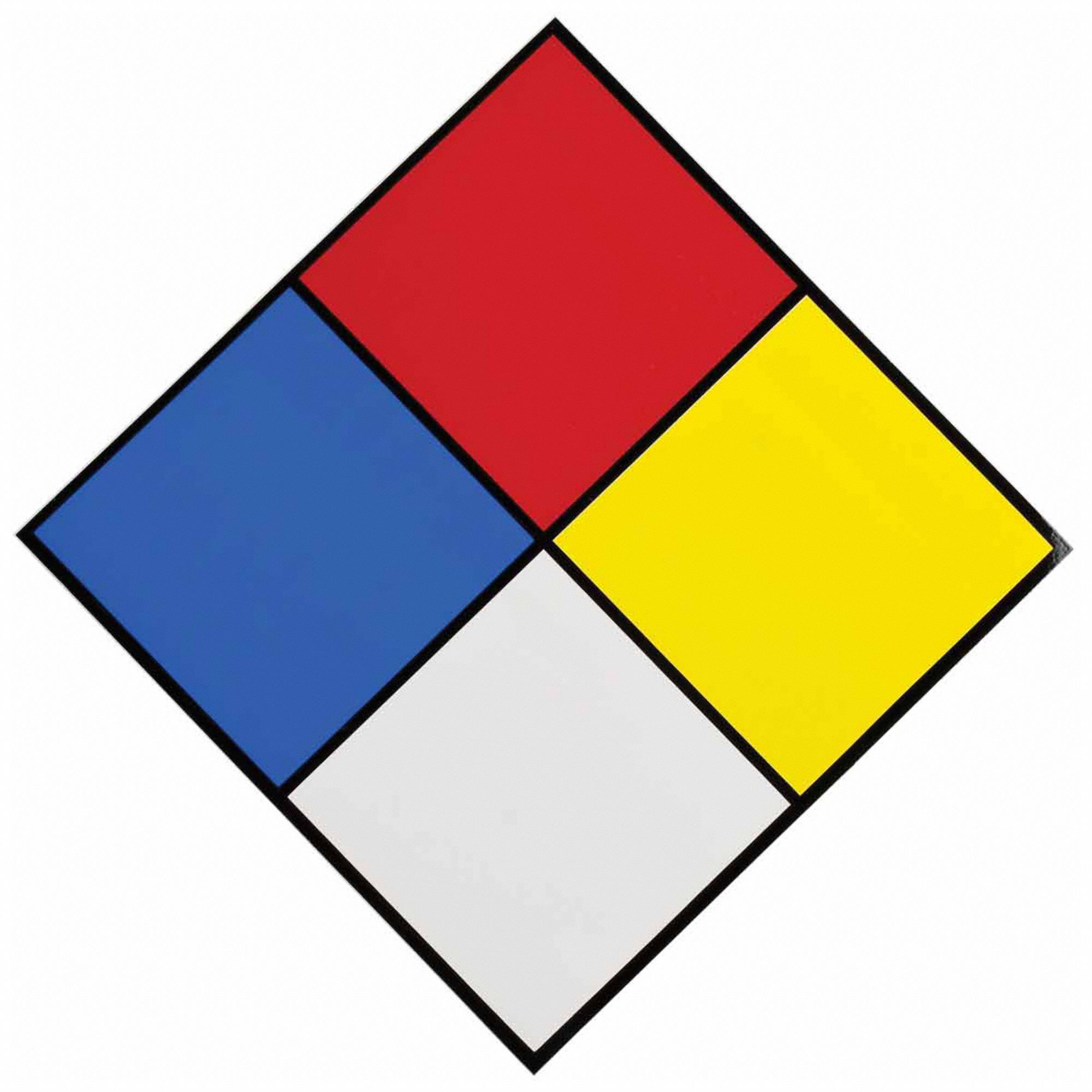 Placard: Vinyl, 7 1/2 in Ht, 7 1/2 in Wd, 0.004 in Thick, 7 1/2 in x 7 1/2 in, 10 PK