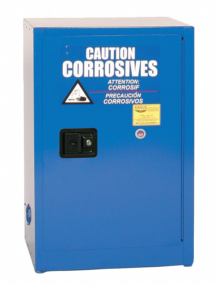 Std Slimline, 12 Gal, Corrosives Safety Cabinet - 15y997