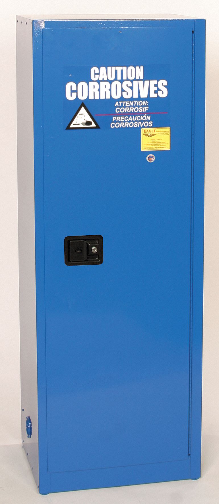 Std Slimline, 24 gal, Corrosives Safety Cabinet - 15Z001|CRA2310X ...