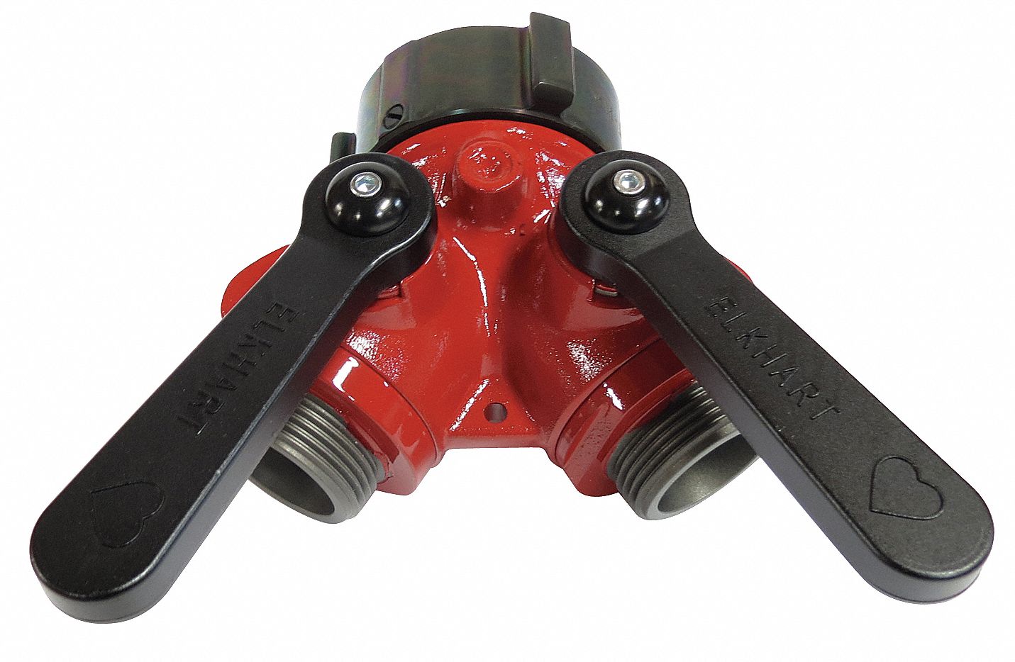 Wye Fire Hose Ball Valve,  Inlet Size 1 1/2 in FNST,  Outlet Size 1-1/2 in x 1-1/2 in MNST x MNST