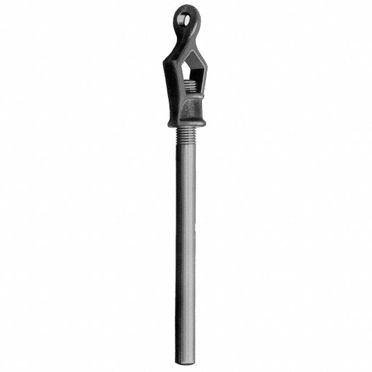 ELKHART BRASS Adjustable Hydrant Wrench, Up to 13/4 in Pentagon Nut, 11/2 in Square Nut, 18 in