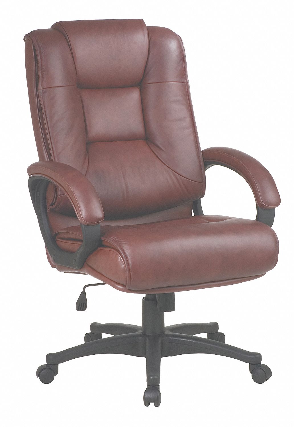 Office Star Saddle Soft Leather Desk Chair 26 1 2 Back Height