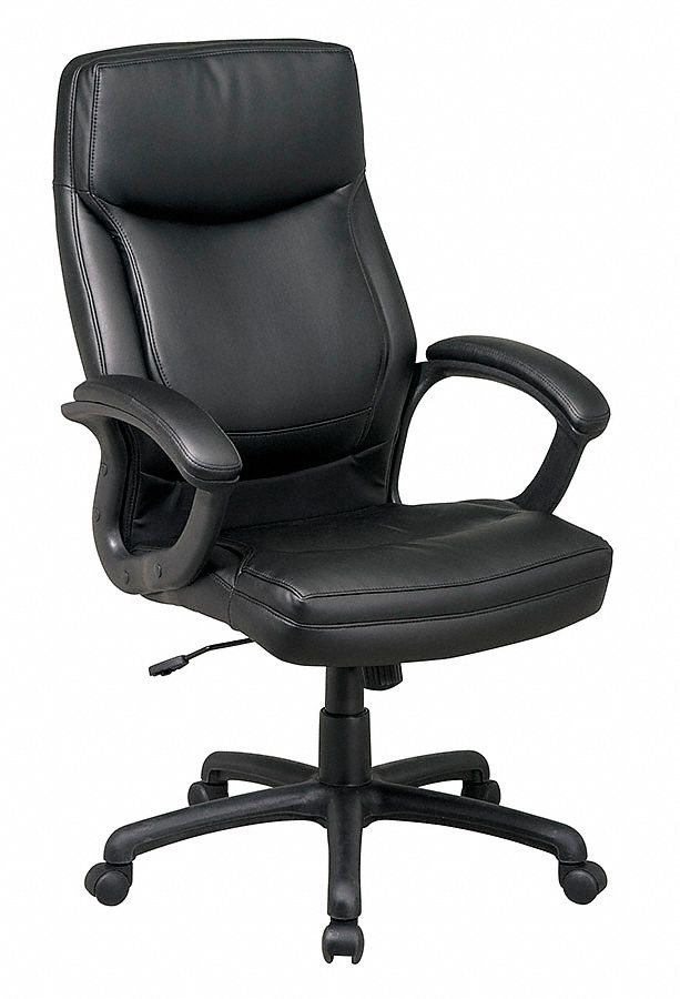 OFFICE STAR, Fixed Arm, Black, Desk Chair 15Z274EC6583EC3 Grainger