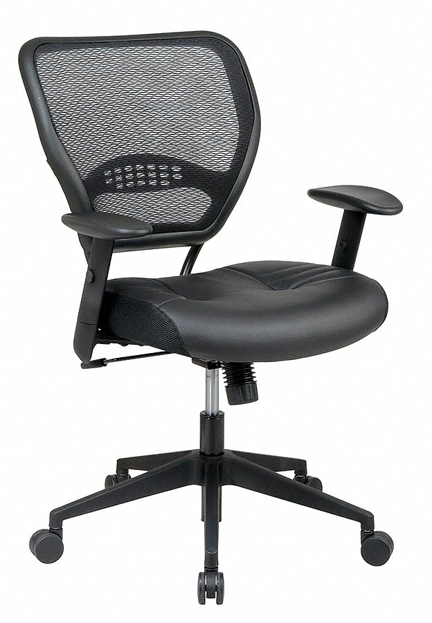 Office Star Desk Chair Desk Chair Black Leather 19 In To 23 In Nominal Seat Height Range 15z316 5700e Grainger