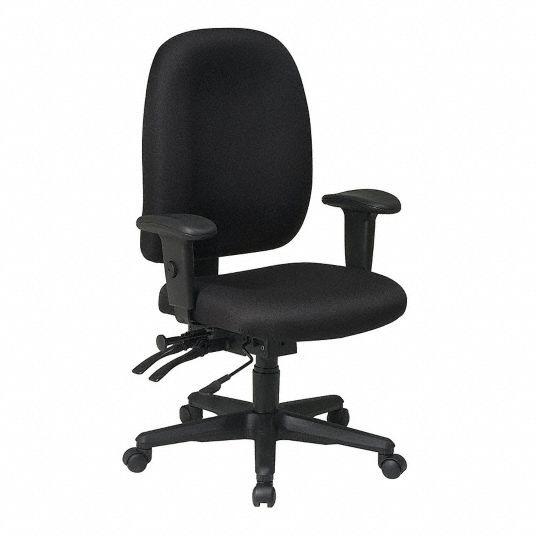 Desk Chair Desk Chair Black Fabric 18 in to 21 in Nominal Seat