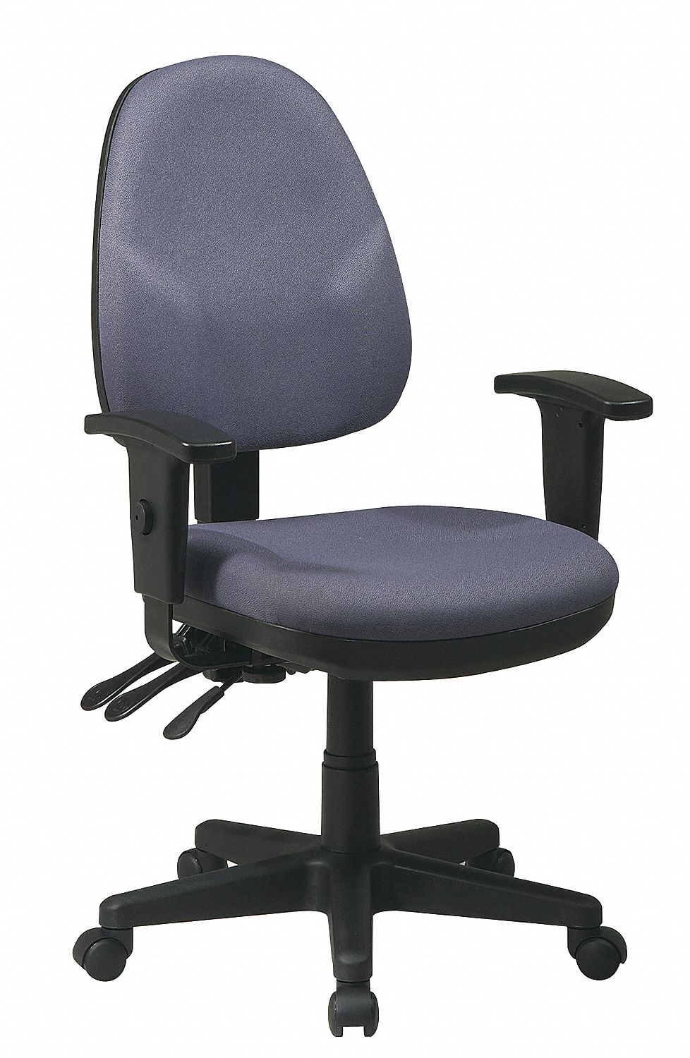 OFFICE STAR, Adj Arm, Burgundy, Desk Chair - 15Z324