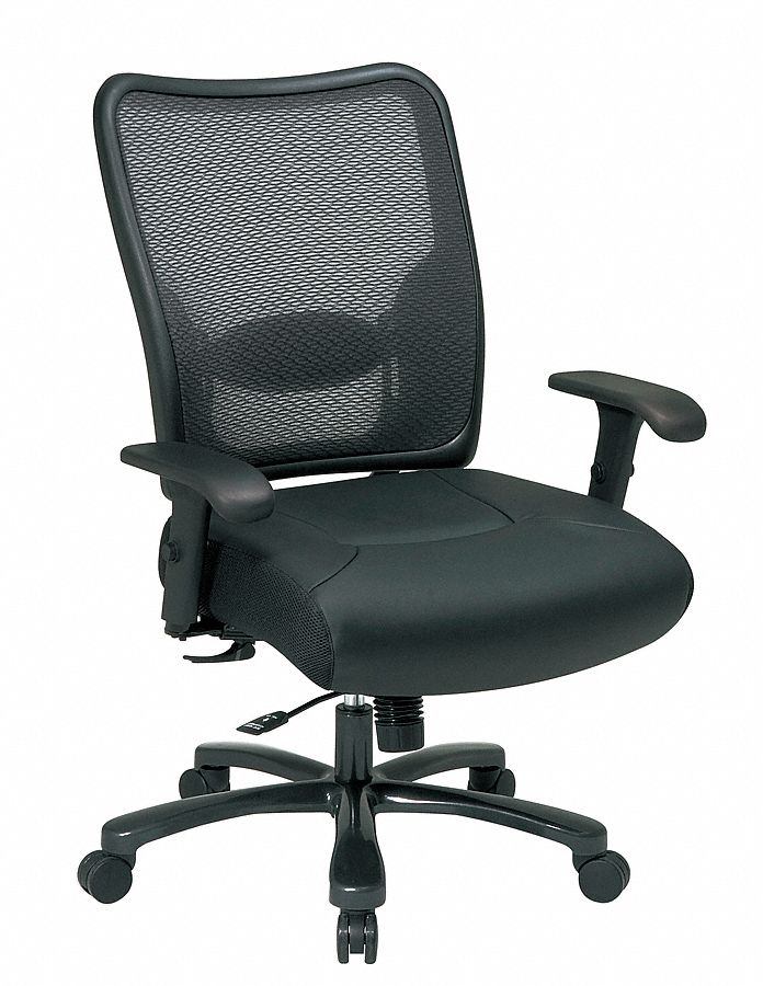 OFFICE STAR, Adj Arm, Burgundy, Desk Chair - 15Z324