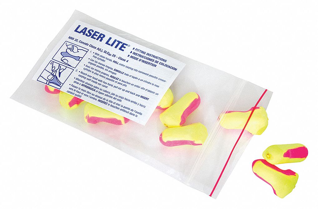 BOUCHONS D'OREILLE, JETABLES, MOUSSE PU, UNIVERSELS, PROFILÉ-T, SANS FIL, ENROULABLES, 5 PR