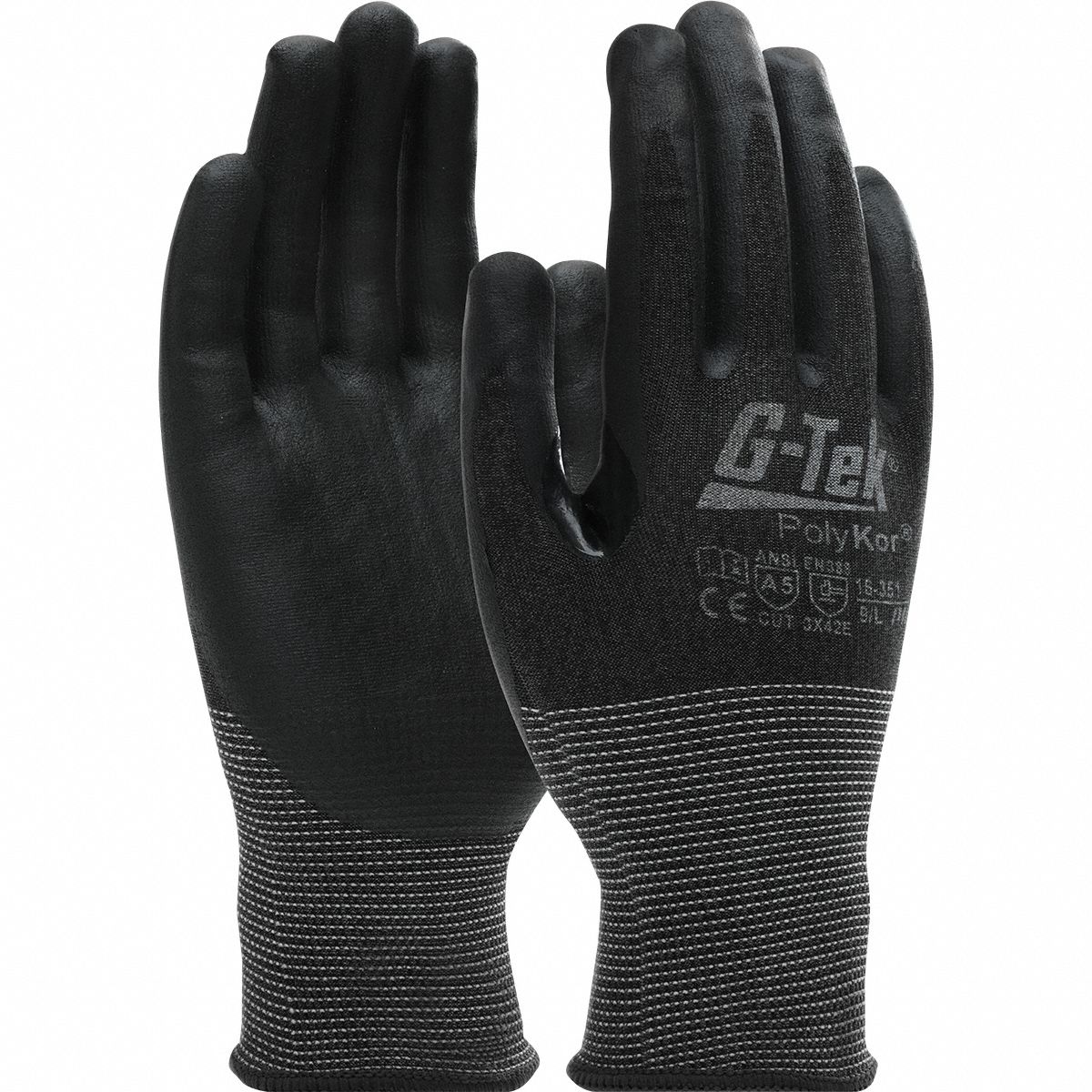 Knit Gloves: 2XL ( 11 ), ANSI Cut Level A5, Palm, Nitrile, Foam Nitrile, Foam, 1 PR