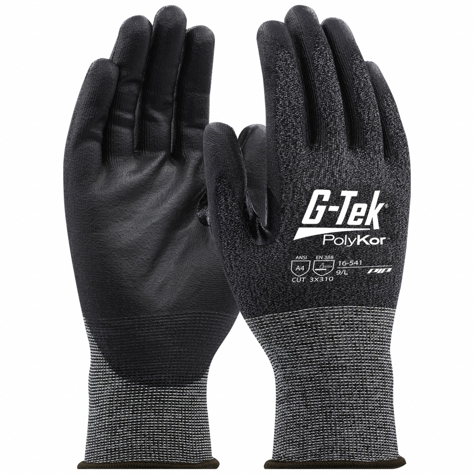 GTEK POLYKOR, L ( 9 ), ANSI Cut Level A4, Knit Gloves 800T8416541L