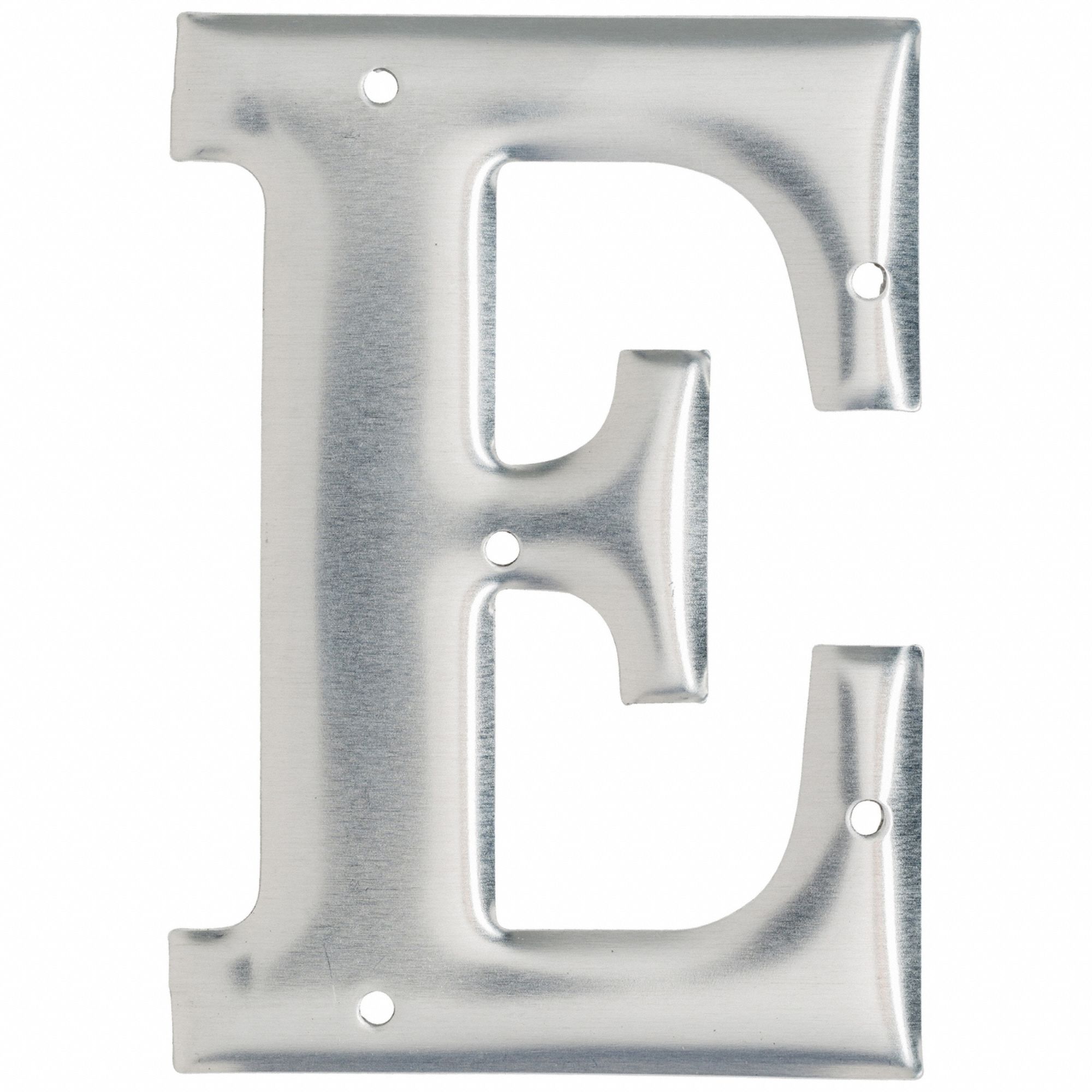 Letter,Aluminum,Roman,3 in. H,E,PK10 - Grainger