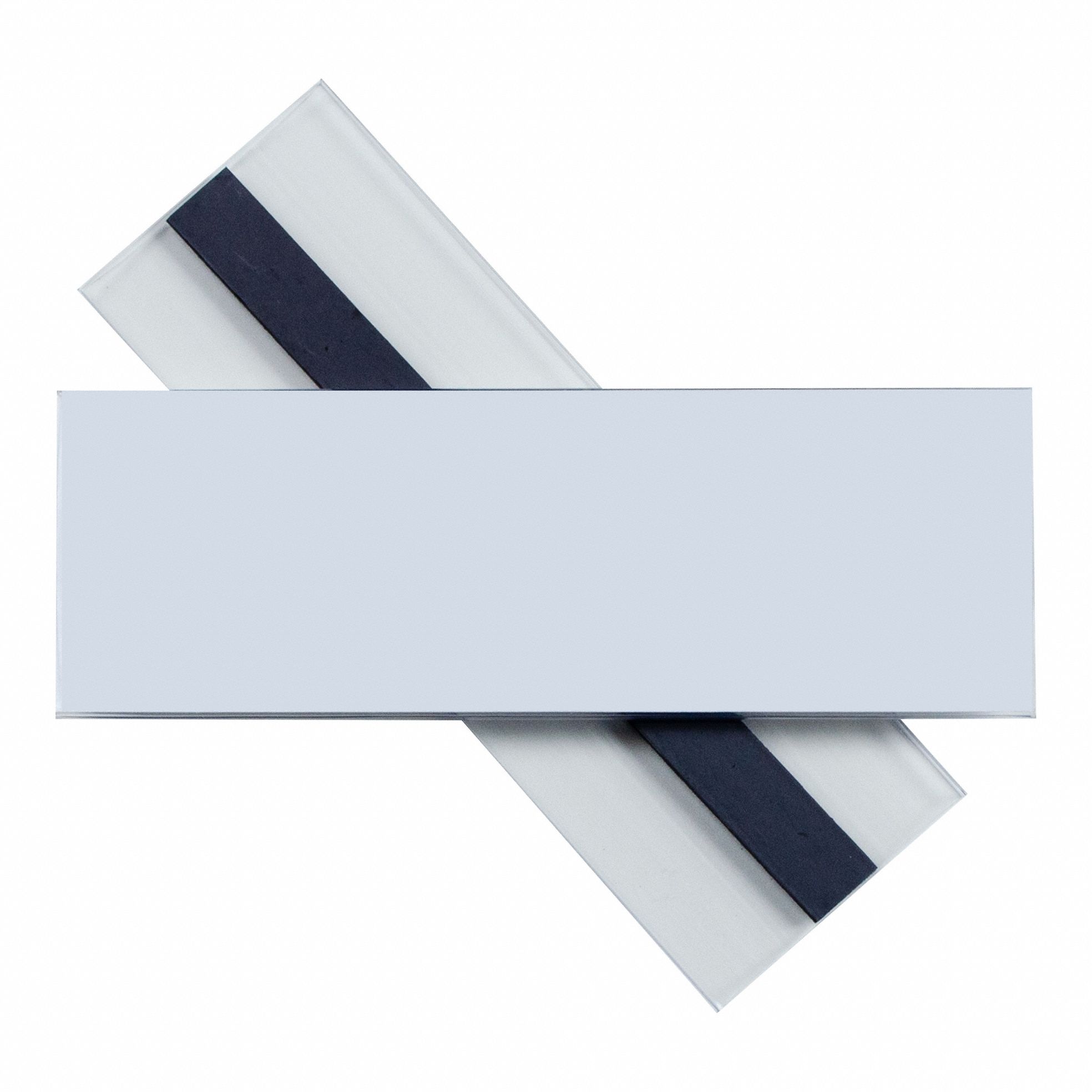 Label Holder: Magnetic, PVC, Clear, 2 in Compatible Sheet Ht