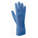 CHEMICAL-RESISTANT GLOVES, UNLINED, BEADED CUFF, SZ XXL/11, 12 IN L/9 MIL THICK, BL, NITRILE