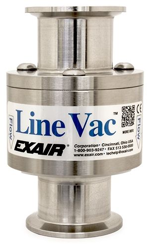 Sanitary Flange Line Vac: For 1 1/2 in Hose I.D., 1 1/4 in Vacuum ID, 2 3/4 in Vacuum OD