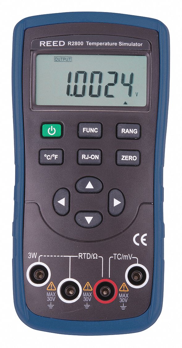 REED INSTRUMENTS, RTD/Thermocouple, ±0.05 Temp Accuracy, Handheld