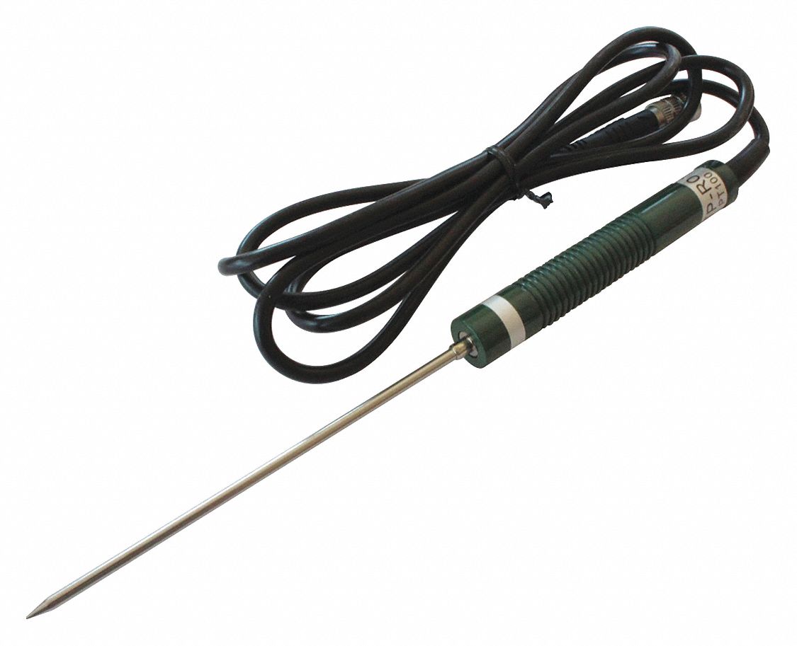 temperature probe with pt100 or thermocouple sensor