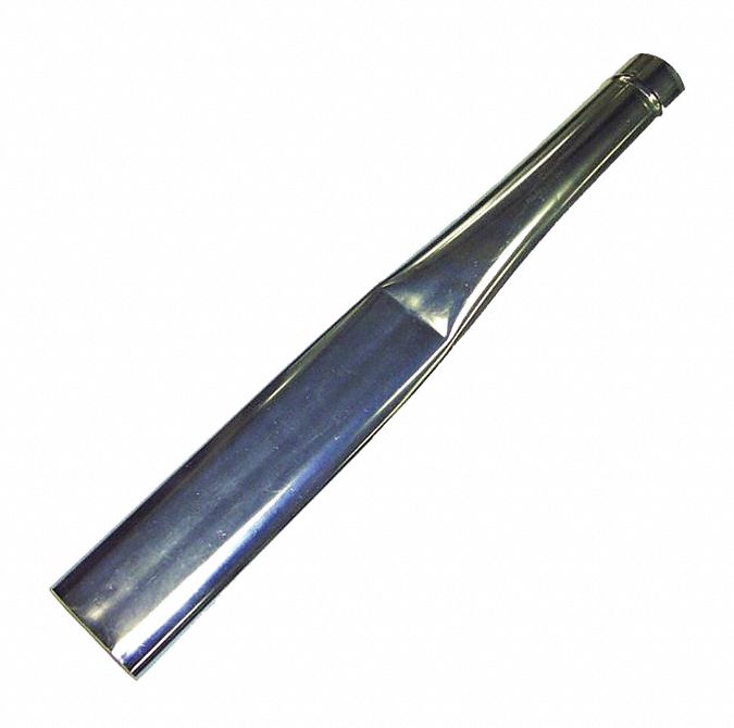 Extension Wand: Steel, For 1 5/8 in Hose Dia, 20 in Lg, 1 1/2 in Wd, 1 1/2 in Dp, Std