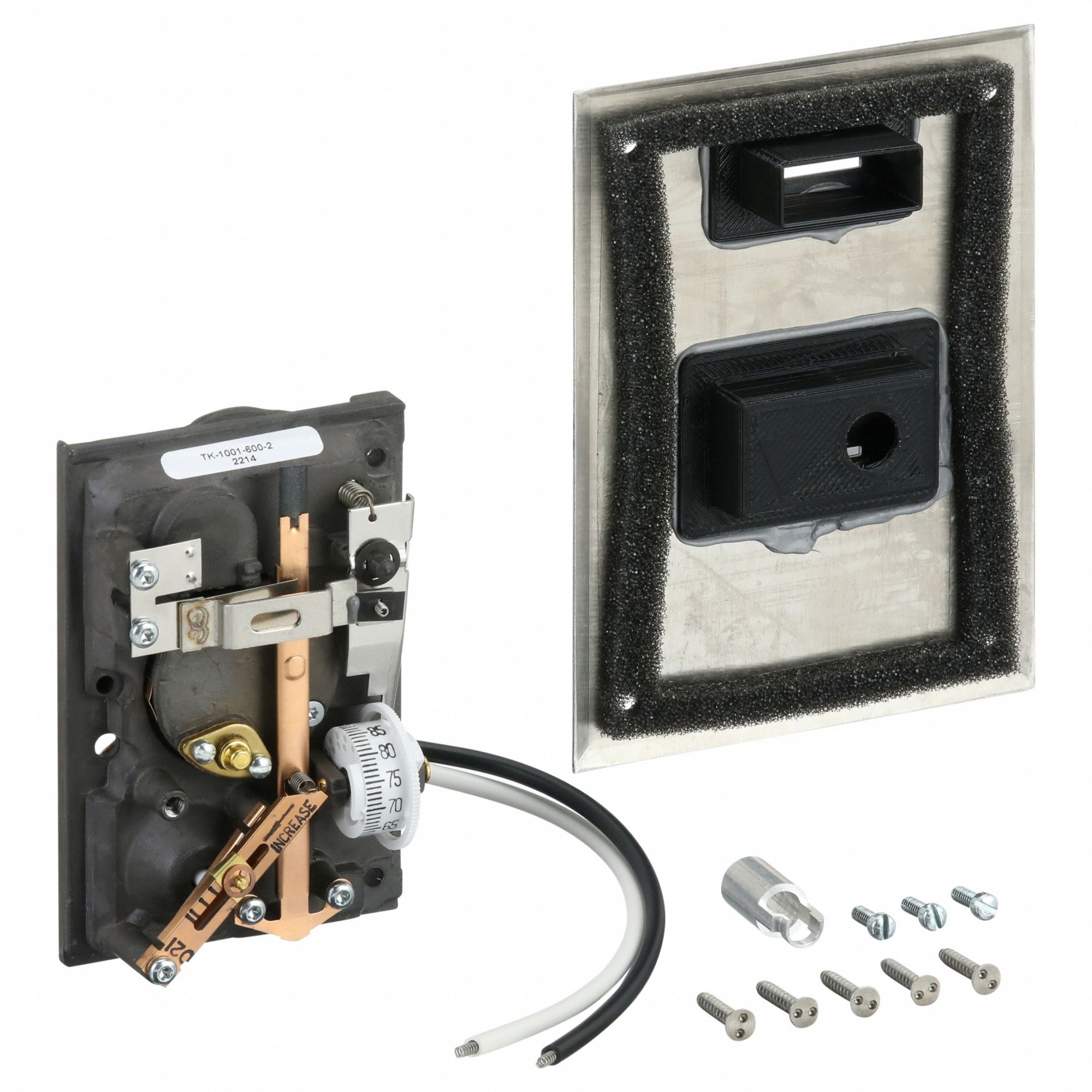 Pneumatic Thermostat: 55° to 85°F, 2 Pipes, High Volume Pipes/Air Flow Output, Reverse