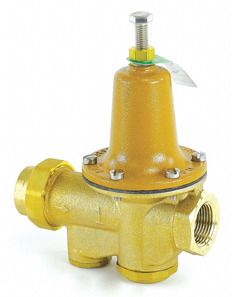 WATTS Regulator, 1", Lead Free, 25 to 75 psi Adjustable For 25AUBZ3