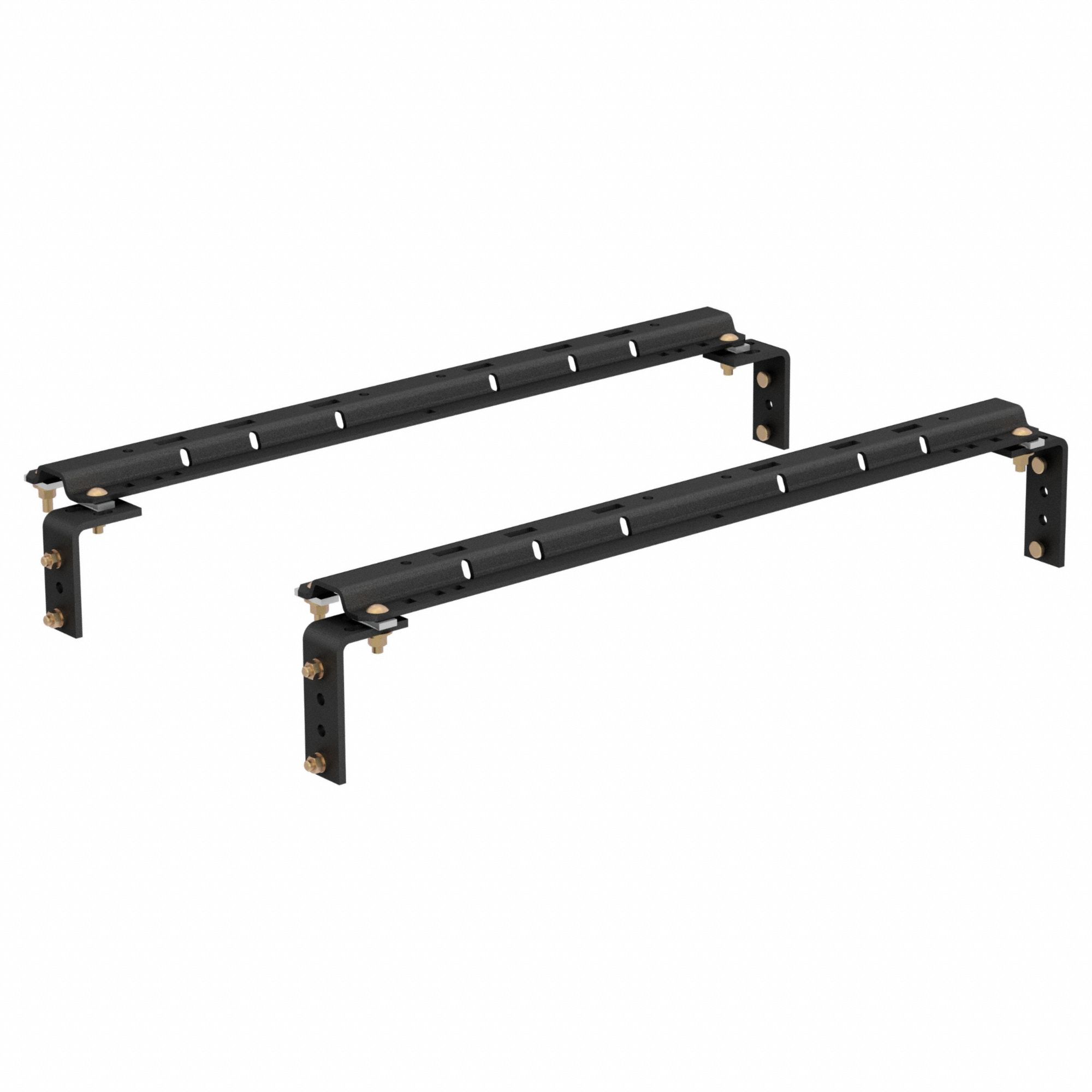 Fifth Wheel Base Rails: 43 in Overall Lg, 6 1/2 in Overall Wd, 1 in Overall Ht