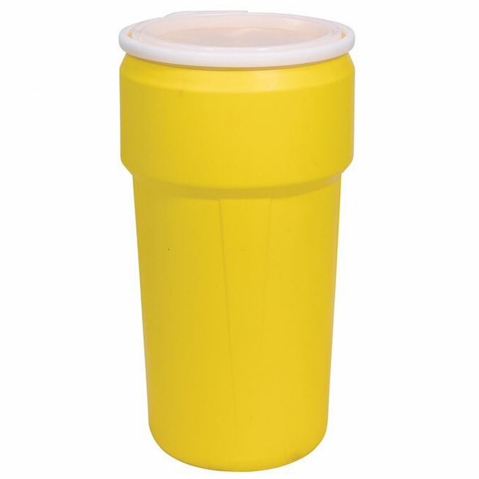 TRANSPORT DRUM, HDPE, 20 GAL, LEVER LOCK RING, UNLINED/NO INTERIOR COATING, PLASTIC