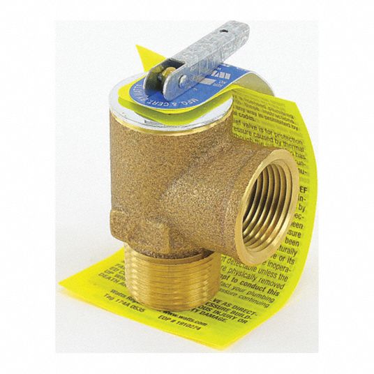 WATTS Pressure Safety Relief Valve, 2-3/4", Hot Water Relief, Fits