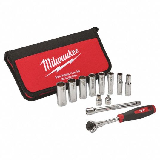 MILWAUKEE, Socket Set 163G4148229000 Grainger