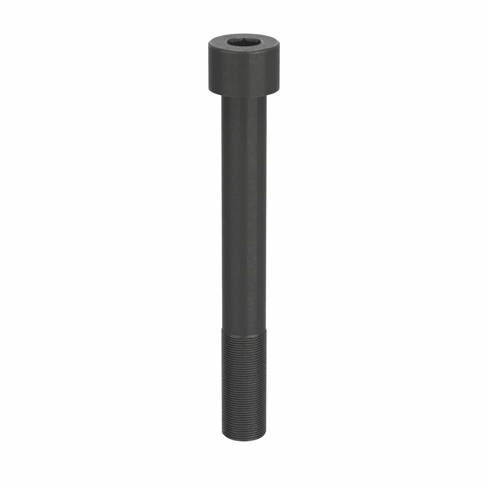 Socket Head Cap Screw: 1 1/2"-12 Thread Size, 12 in Lg, Std, Black Oxide, Alloy Steel, 3 PK