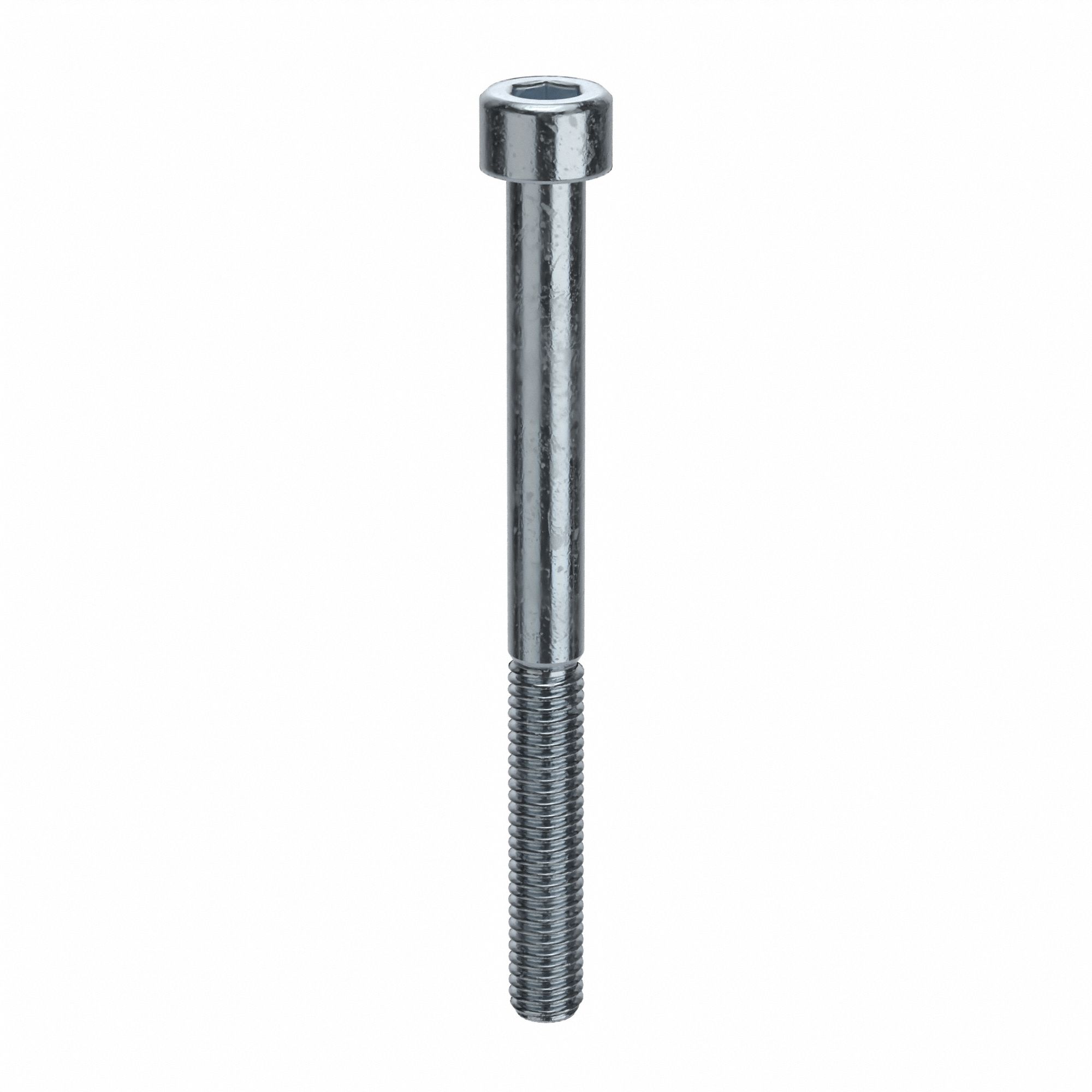 Socket Head Cap Screw: M6x1.00 Thread Size, 70 mm Lg, Std, Zinc Plated, Alloy Steel, 600 PK