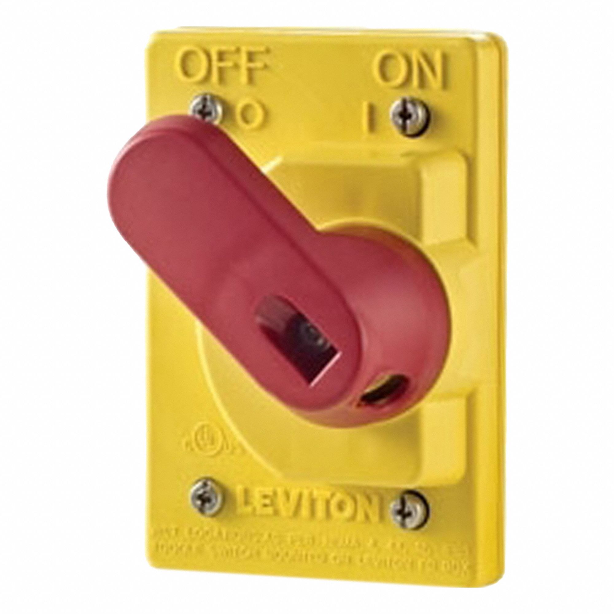 Weatherproof Cover: Valox PBT, Wetguard, Toggle Switches, 4 5/8 in Overall Ht, 4/4X, Yellow