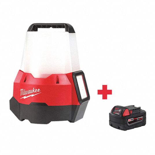 MILWAUKEE, M18, Battery Included, Cordless Site Light - 165FT2|2144-20 ...