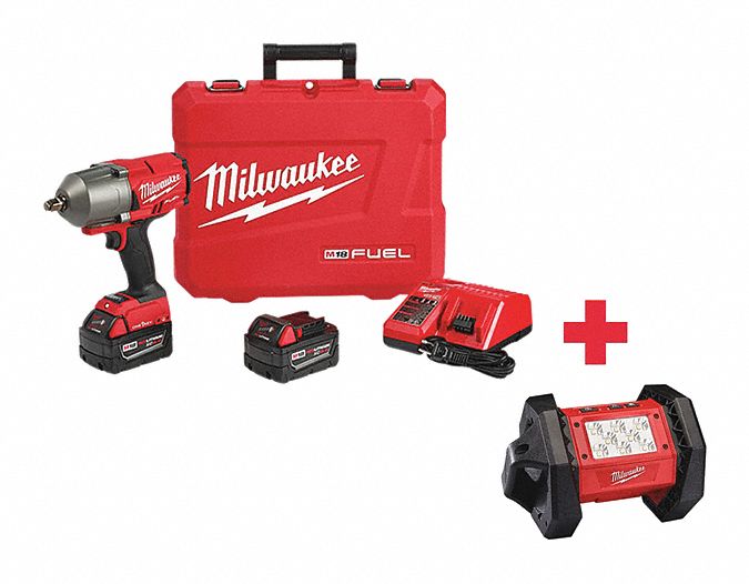 Impact Wrench, Cordless, Compact, 18VDC