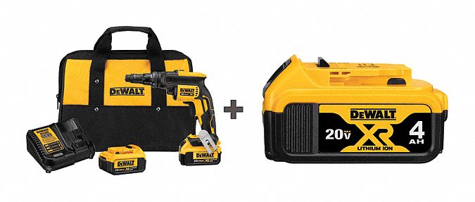 Screw Gun Kit, Cordless, 20V DC