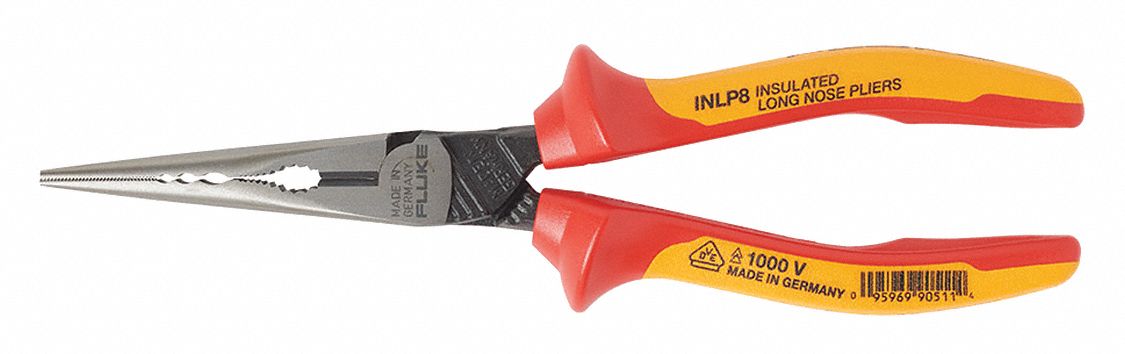 Fluke INLP8 Insulated Long Nose Pliers