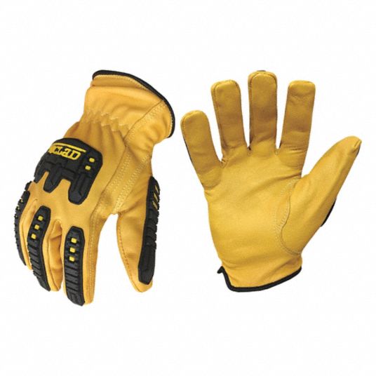 Ironclad Leather Gloves Xl 10 Drivers Glove Goatskin Std Ansi Cut Level Full 1 Pr 49gv09 G Ild Impc5 05 Xl Grainger