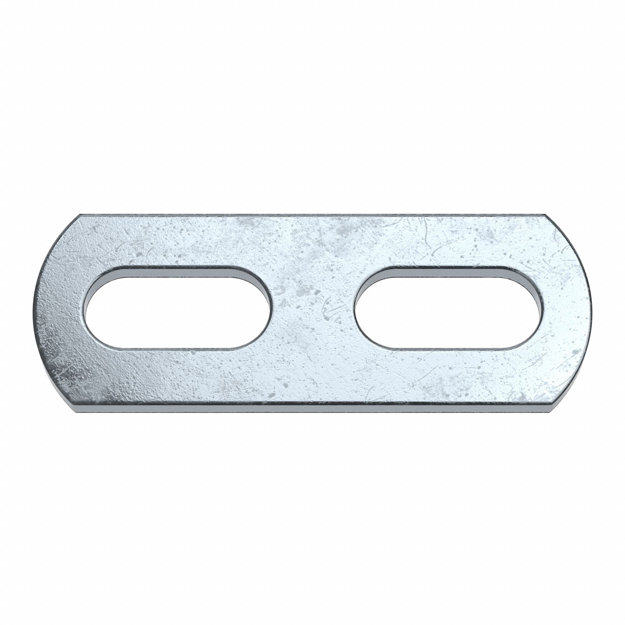 UBolt Mounting Plate Zinc Plated, Bulk Pack Pack Size, 1 in Center to