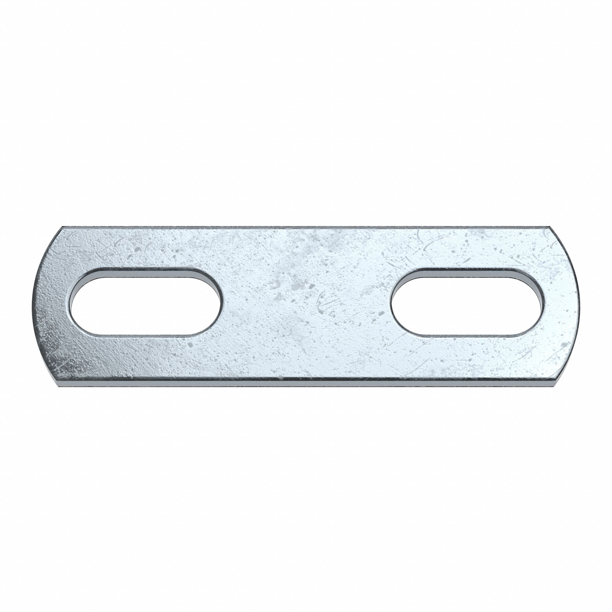 UBolt Mounting Plate Zinc Plated, Bulk Pack Pack Size, 1 15/32 in Center to Center Wd, 450 PK