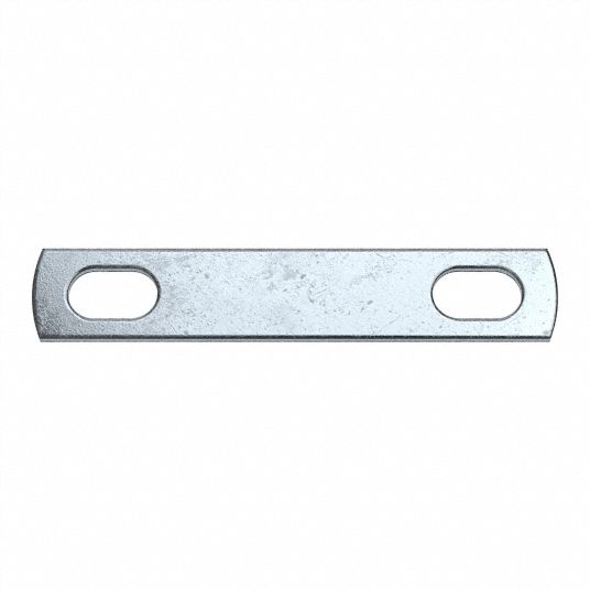 UBolt Mounting Plate Zinc Plated, Bulk Pack Pack Size, 3 13/16 in