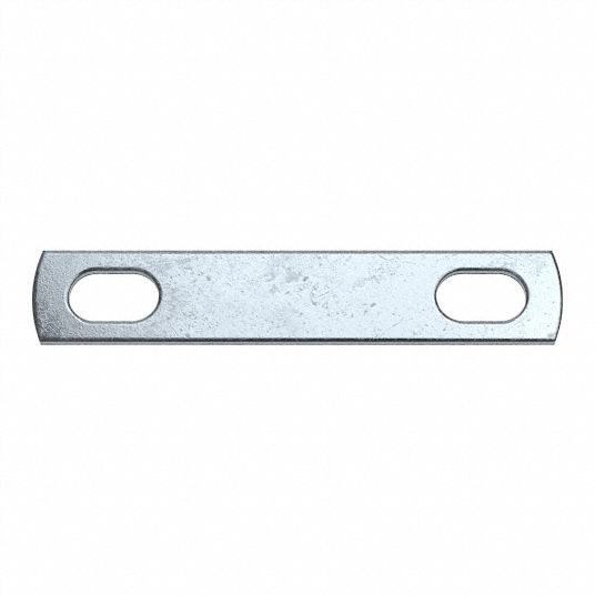 U-Bolt Mounting Plate: Zinc Plated, Bulk Pack Pack Size, 3 13/16 in ...