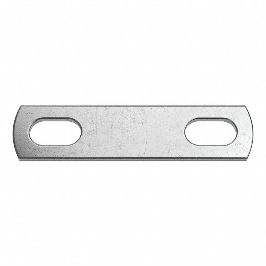 304 Stainless Steel, Plain, UBolt Mounting Plate 166T67B17257.037.