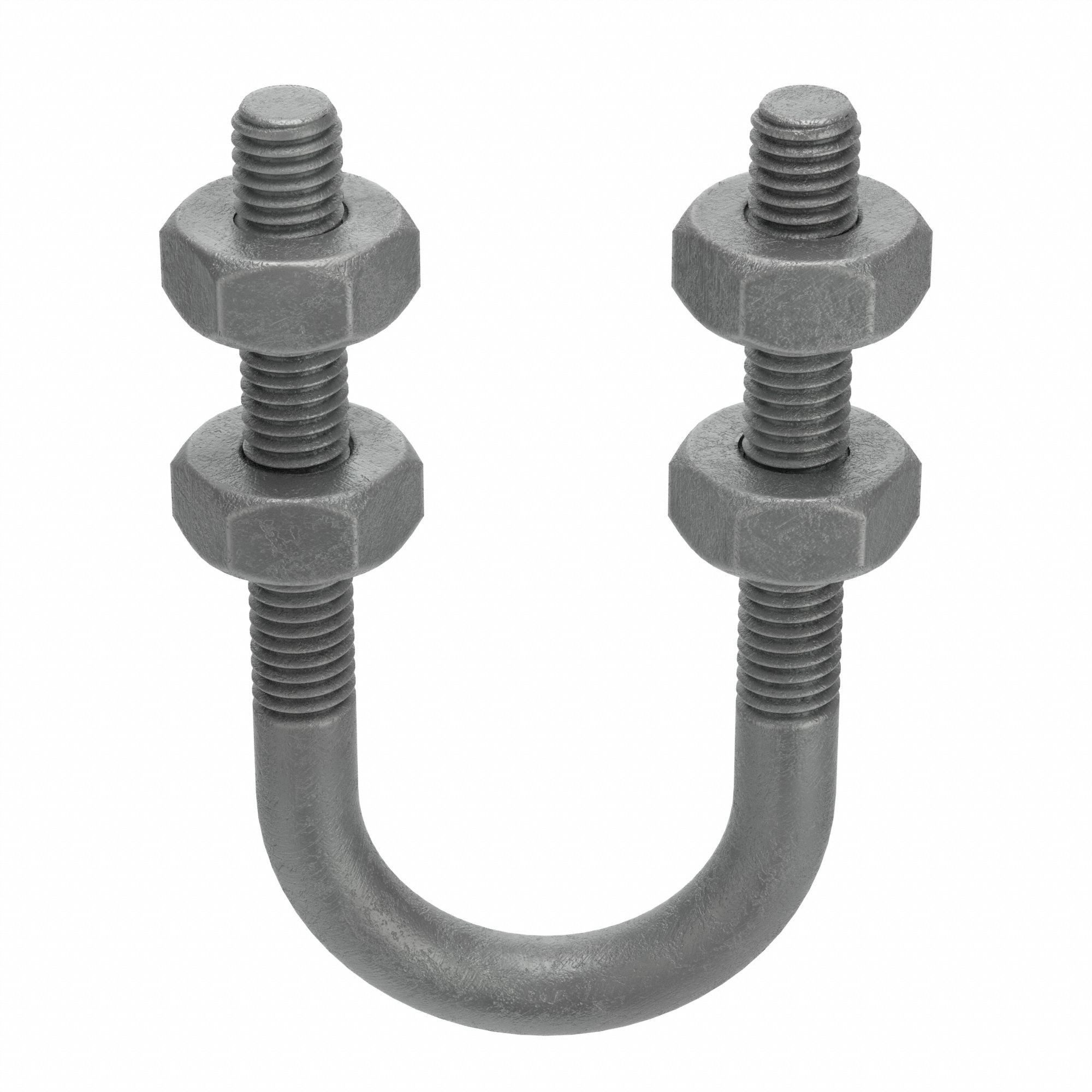 STANDARD U-BOLT, STEEL, HOT DIPPED GALVANIZED, ⅜