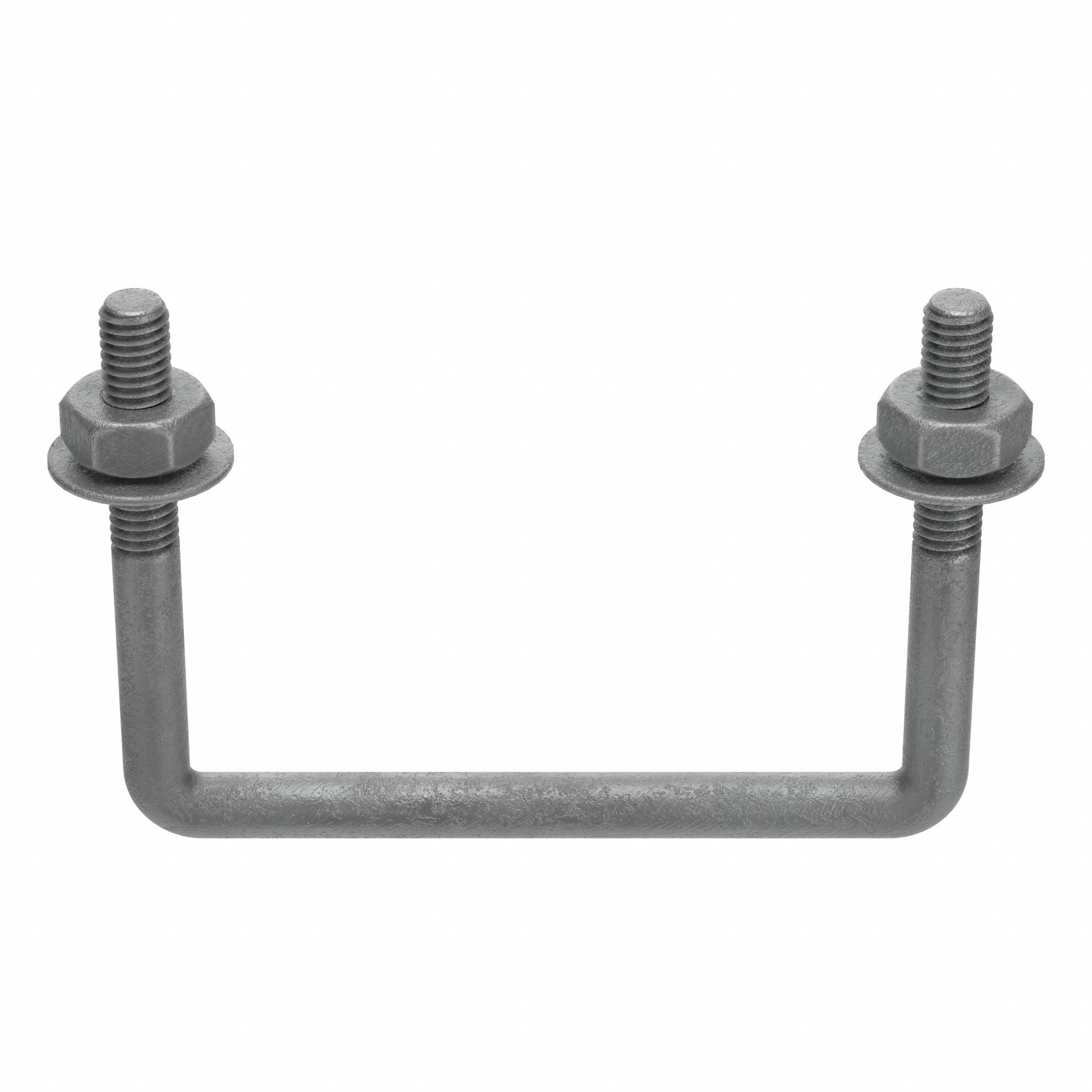 SQUARE U-BOLT, STEEL, HOT DIPPED GALVANIZED, ⅜