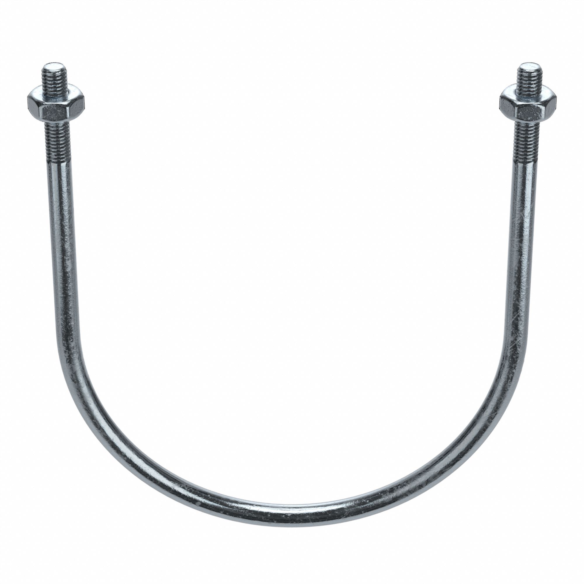 STANDARD U-BOLT, STEEL, ZINC PLATED, ½