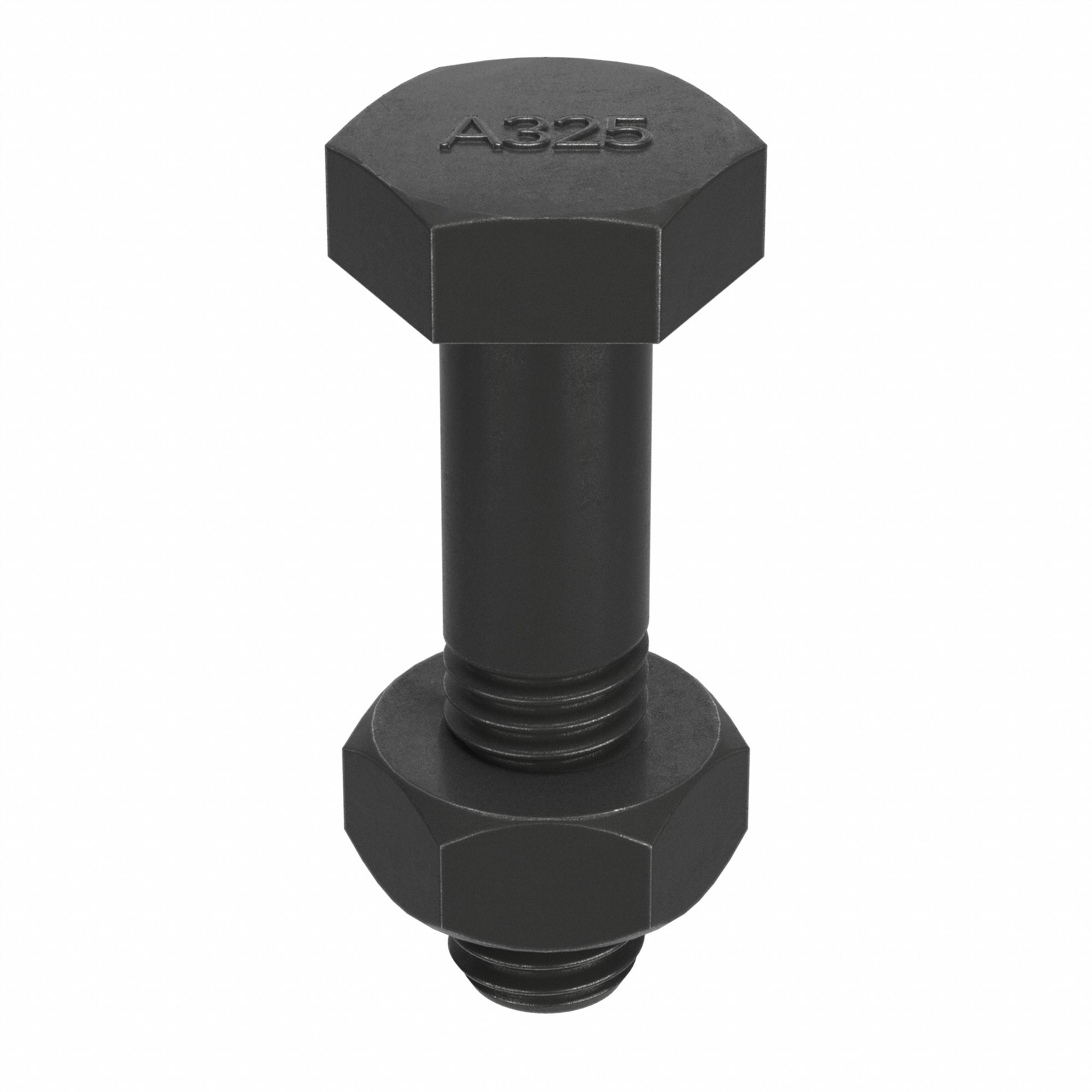 STRUCTURAL BOLT, STEEL, A325 TYPE 1, BLACK OXIDE, ½